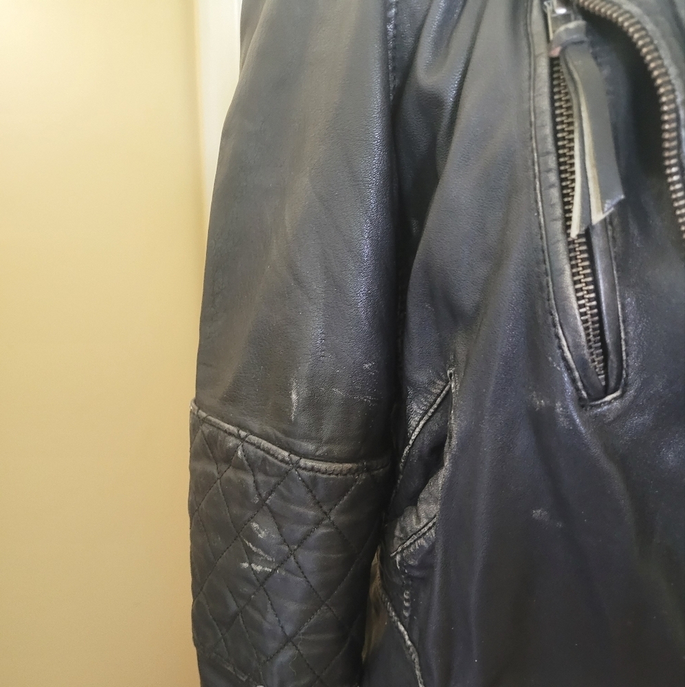 Nicole by Nicole Miller Black Leather Jacket - Picture 4 of 7